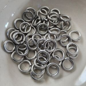 Silver Jump Rings 50‎ 10mm Beads Jewelry Making Crafts DIY Findings BC164